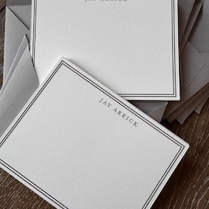 Mens Personalized Stationary Set Modern Stationery Mens Stationary Monogram Stationary Executive Stationery Gift Set for him under 15