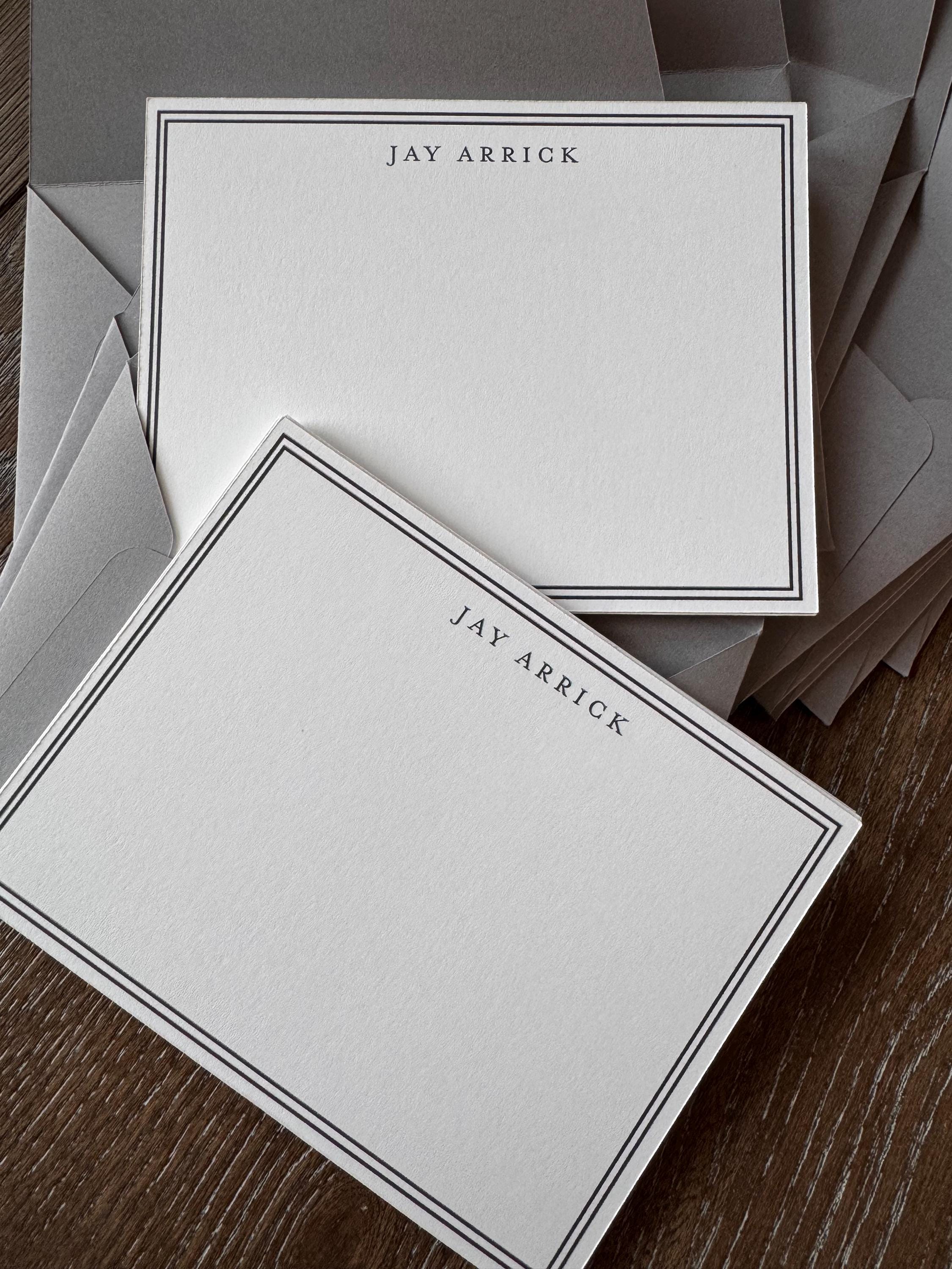 Mens Personalized Stationary Set Modern Stationery Mens Stationary ...