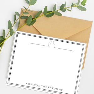 Realtor Briefpapier | Benutzerdefinierte Danksagungskarten | Makler Kundengeschenk | Neue Hausbesitzer Hinweise