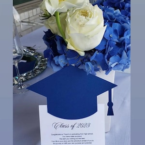 Grad Centerpiece Cards Table Cards for Graduation Party Personalized ...