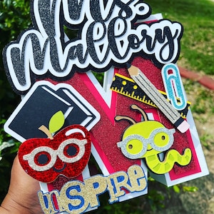 Regalos para profesores, letras en 3D, regalos personalizados para profesores, obsequios de agradecimiento para profesores, regalos para el personal escolar, decoración de escritorios para aulas de profesores