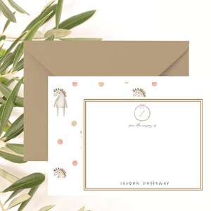 Papeterie bébé fille | de papeterie monogramme | de remerciements pour filles | Cadeau baby shower | De la pépinière des cartes