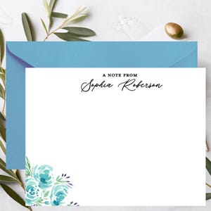 Papeterie monogramme personnalisée | Cartes de correspondance personnalisées pour elle | de correspondance avec un nom | Cartes de correspondance manuscrites | Cadeau de papeterie pour elle | Carte de correspondance