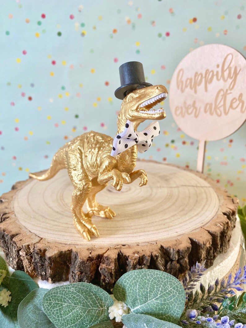 Dinosaur Wedding Cake ToppersDinosaur Cake TopperDinosaur Etsy