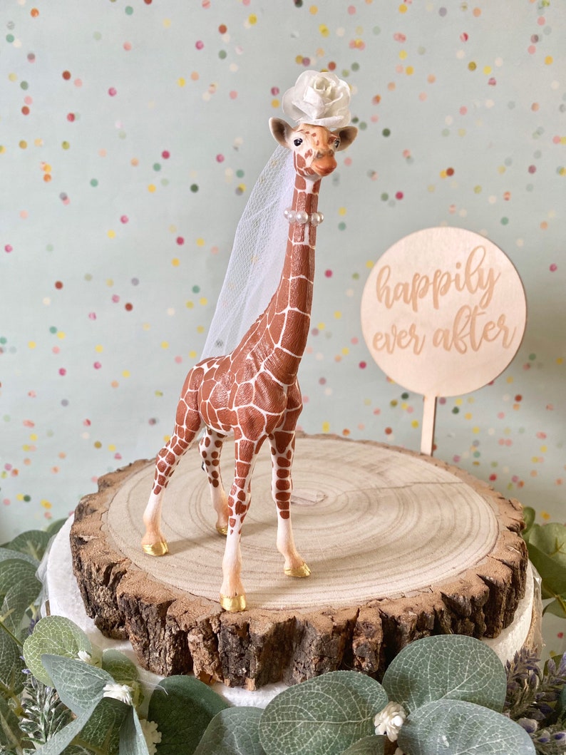 Giraffe Wedding Cake ToppersSafari WeddingWild WeddingParty Etsy