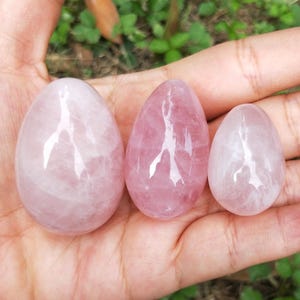 Rose Quartz Egg Drilled or Undrilled