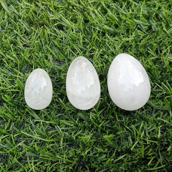 Clear Quartz Egg Drilled or Undrilled