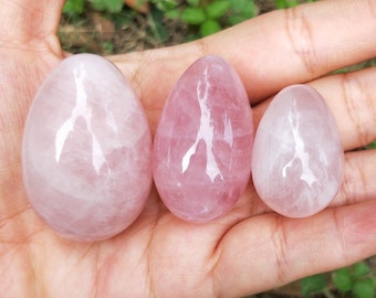 Rose Quartz Egg Drilled or Undrilled