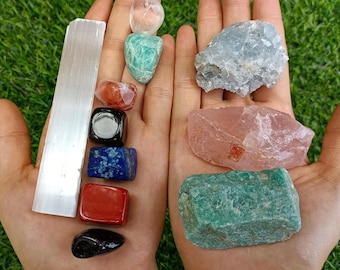 Healing Crystals and Stones Gift Set of 11
