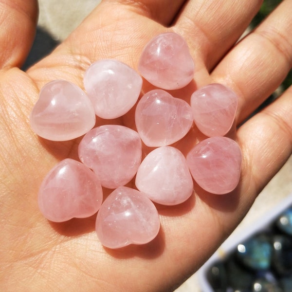 Rose Quartz Heart 15mm