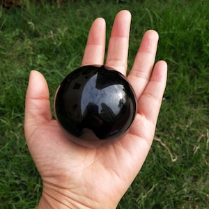 Black Obsidian Crystal Ball Sphere 60mm (2.36&quot;)