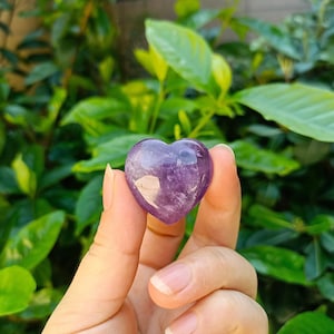 Amethyst Herz 30 mm