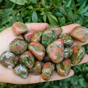 Unakite Tumbled Stones 20-40mm (1&quot;-1.5&quot;)