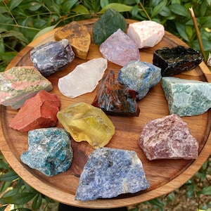 Raw Crystal-startset: 16-delige beginnersset, 2 pound helende stenen