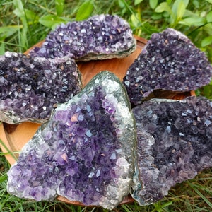 HEAVY Raw Amethyst Clusters from Brazil 0.66-1lb (300-400gr)