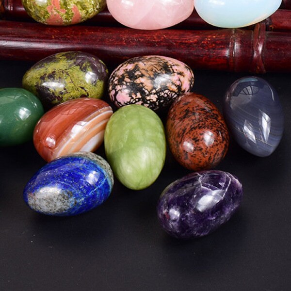 Large Crystal Eggs 45x30mm