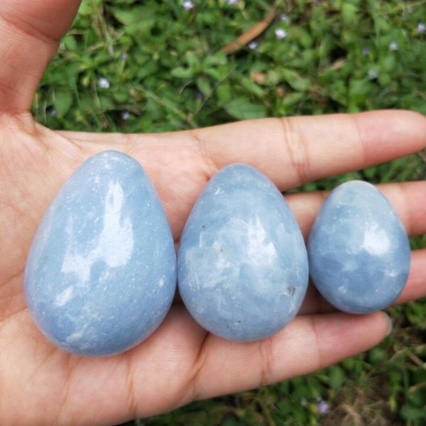 Blue Calcite Eggs