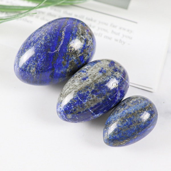 Lapis Lazuli Egg in 3 Sizes