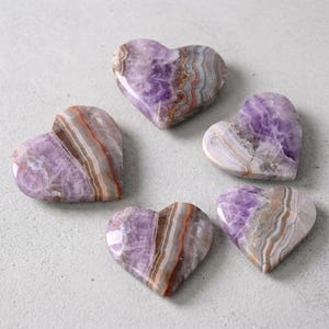 Amethyst Mexican Crazy Lace Agate Heart image 7