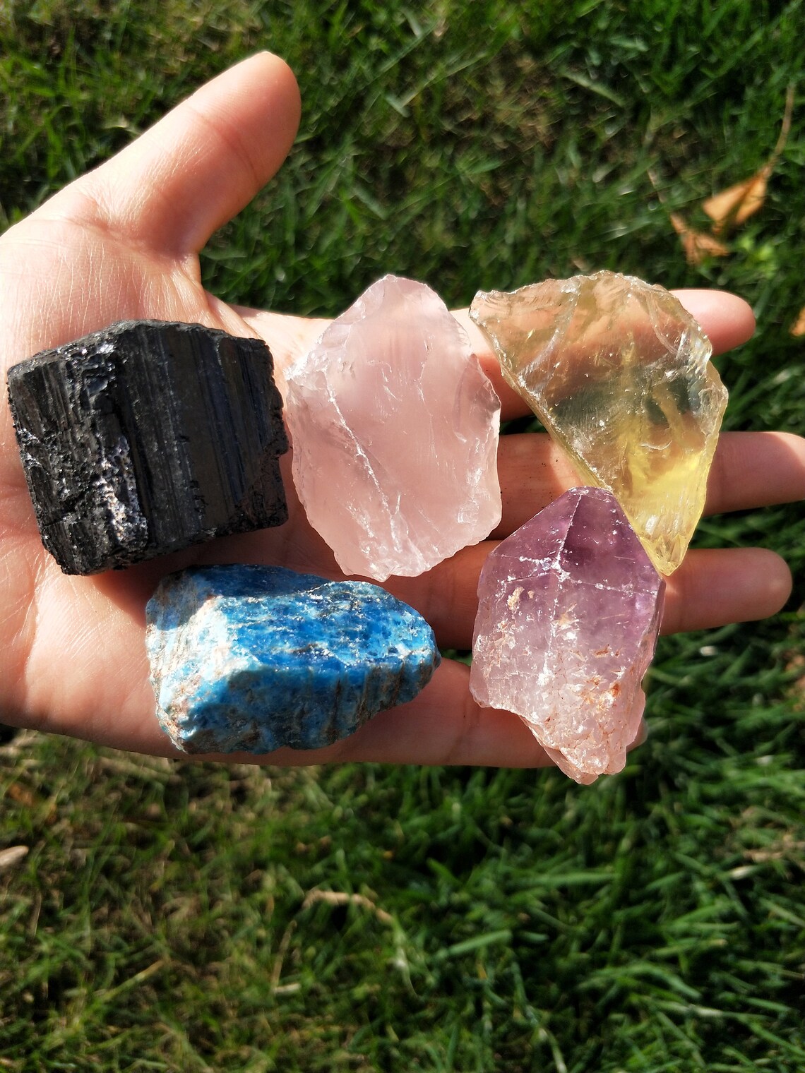 Healing Crystals and Stones Raw Set Large - Etsy