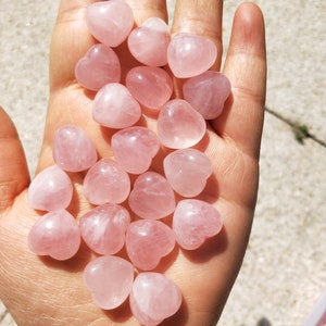 Coeur de quartz rose Choisissez votre taille image 3