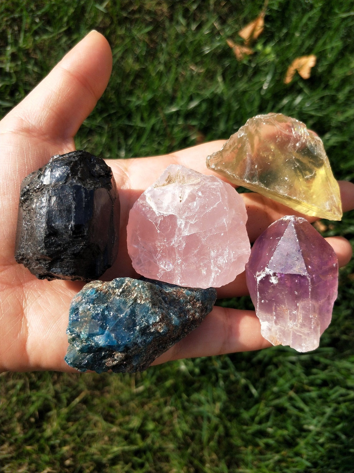 Healing Crystals and Stones Raw Set Large Etsy