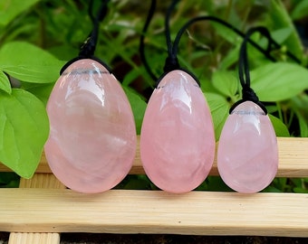 Rose Quartz Egg Drilled or Undrilled