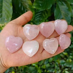 Coeur de quartz rose Choisissez votre taille image 5