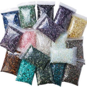Crystal Chips 4oz (100g) Crushed Mini Tumbled Gemstones 5–7mm