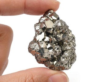 Raw Pyrite Cluster, Natural Rough Crystal, Choose Size