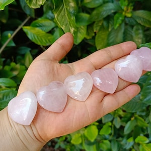 Rose Quartz Heart 30mm
