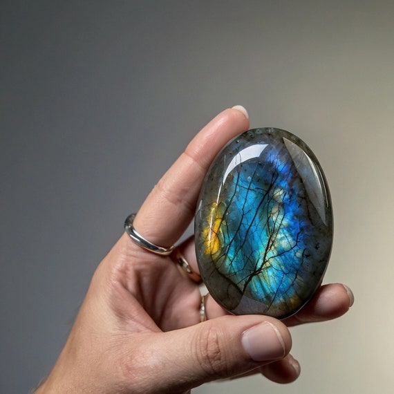 Large Labradorite Palm Stones Large Labradorite Palm Stones