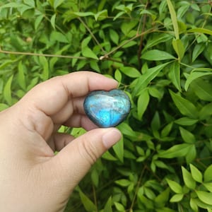 Labradorite Heart Stone (30-40mm)