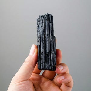 Natural Black Tourmaline Rough Stone, Raw Crystal, Choose Weight 10–500g