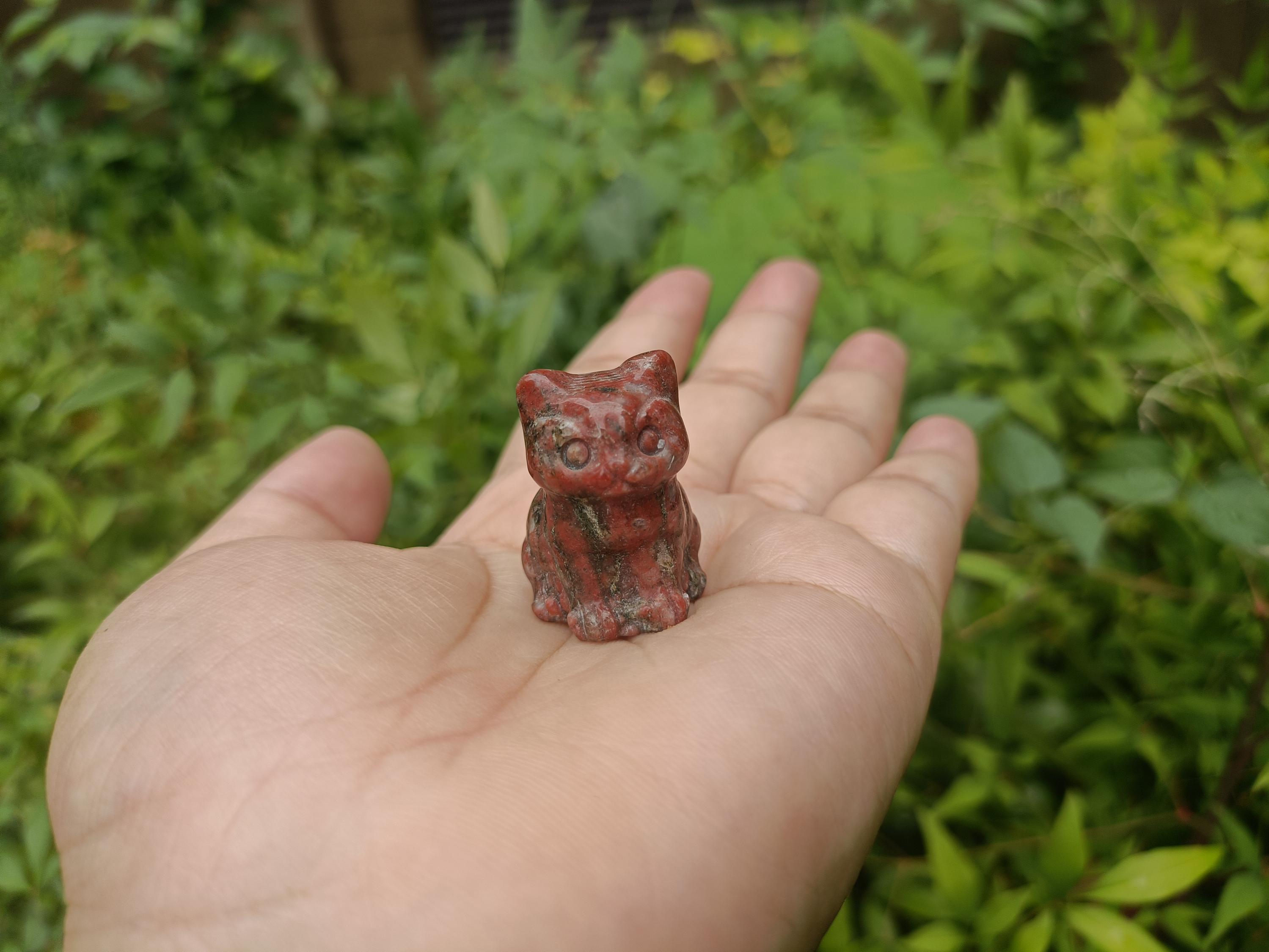 猫 フィギュア クリスタル製 置物 クリスタル製猫の彫刻フィギュア：ラッキーズチョイス（30mm） - Etsy 日本
