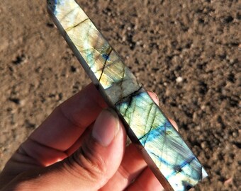 Large Labradorite Tower Point Wand 5&quot;