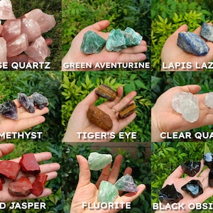 Ruwe kristalbrokken: ruwe helende stenen (1,18-2 inch)