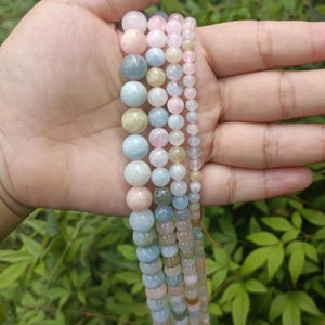 Morganite Beads Genuine Natural High Quality Beryl