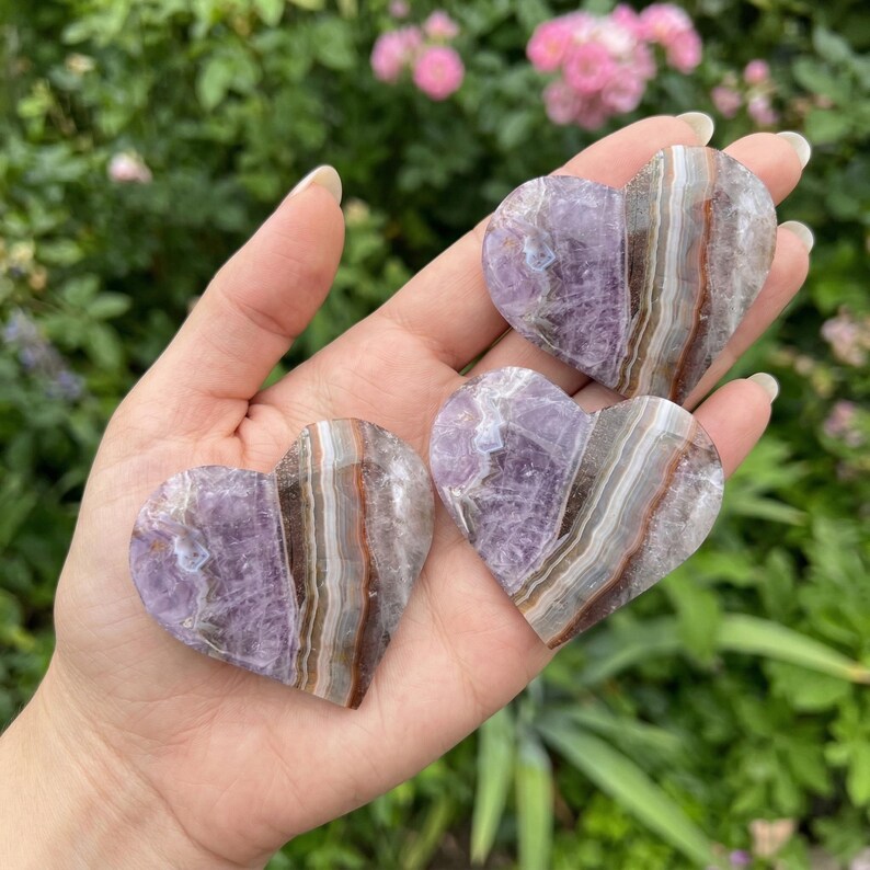 Amethyst Mexican Crazy Lace Agate Heart image 6