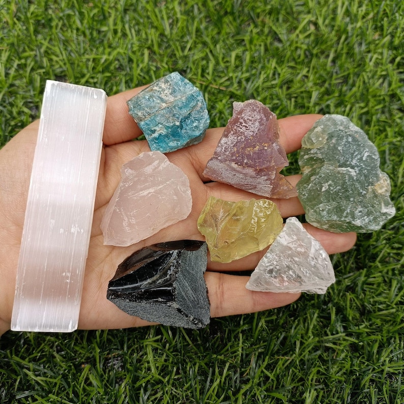 Healing Crystals and Stones Gift Set of 8 - Etsy