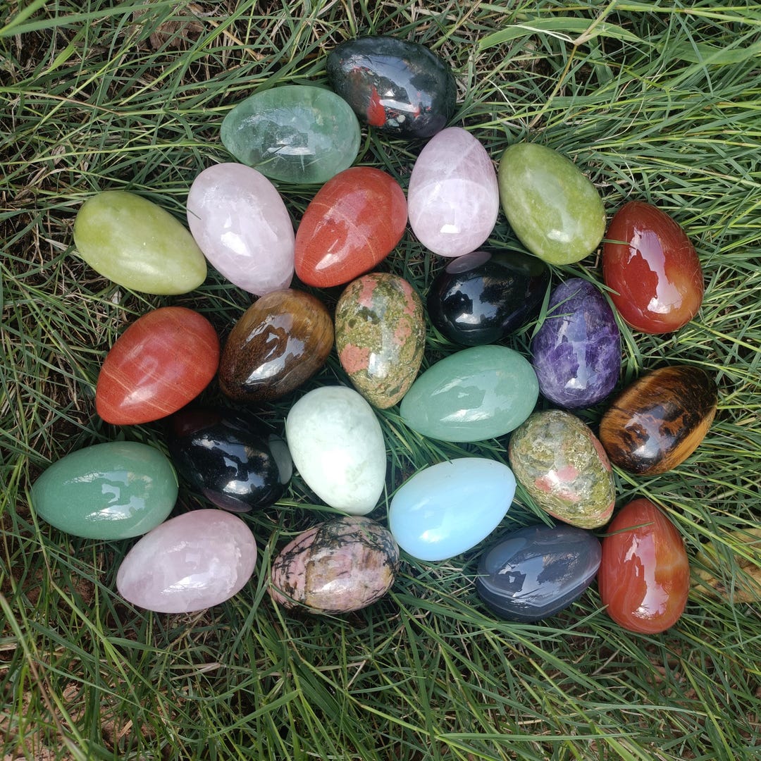 Large Crystal Eggs 45x30mm - Etsy