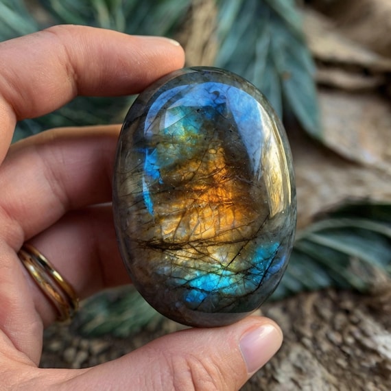 Large Labradorite Palm Stones Large Labradorite Palm Stones