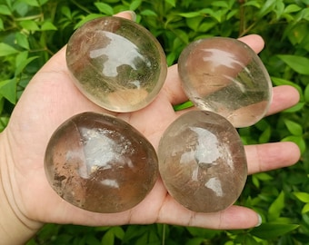 Smoky Quartz Palm Stone - Healing Crystals