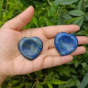 Lapis Lazuli Heart Worry Stone