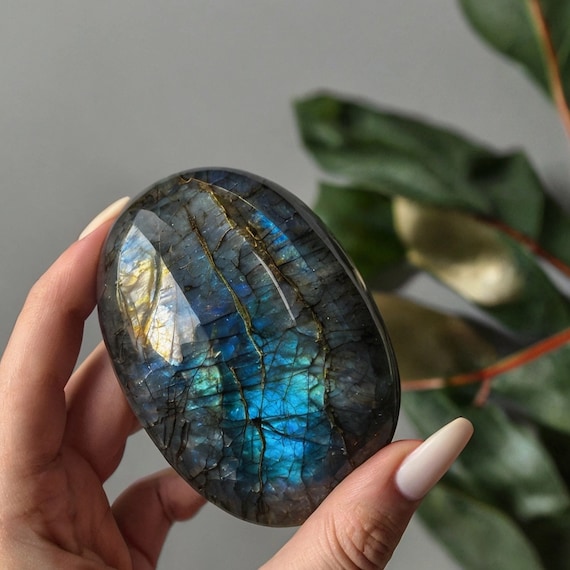 Large Labradorite Palm Stones Large Labradorite Palm Stones