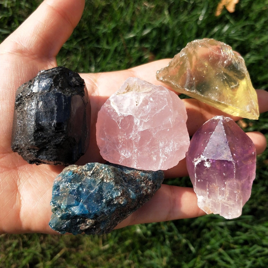 Healing Crystals and Stones Raw Set Large - Etsy