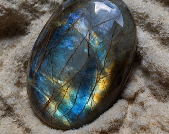 Labradorite Palm Stone, Multiple Sizes