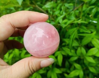 AAA Rose Quartz Sphere (30-40mm): Crystal Ball