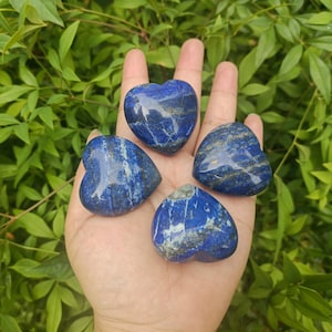 Large Lapis Lazuli Puffy Heart