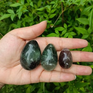 Fluorite Egg in 3 Sizes